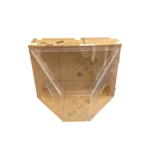 محفظه پوست و پرداخت کاری بزرگ نمای روبرو