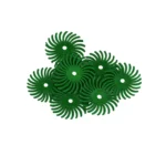 سرفرز لاستیکی خورشیدی سبز پررنگ (150) تعدادی بر روی هم